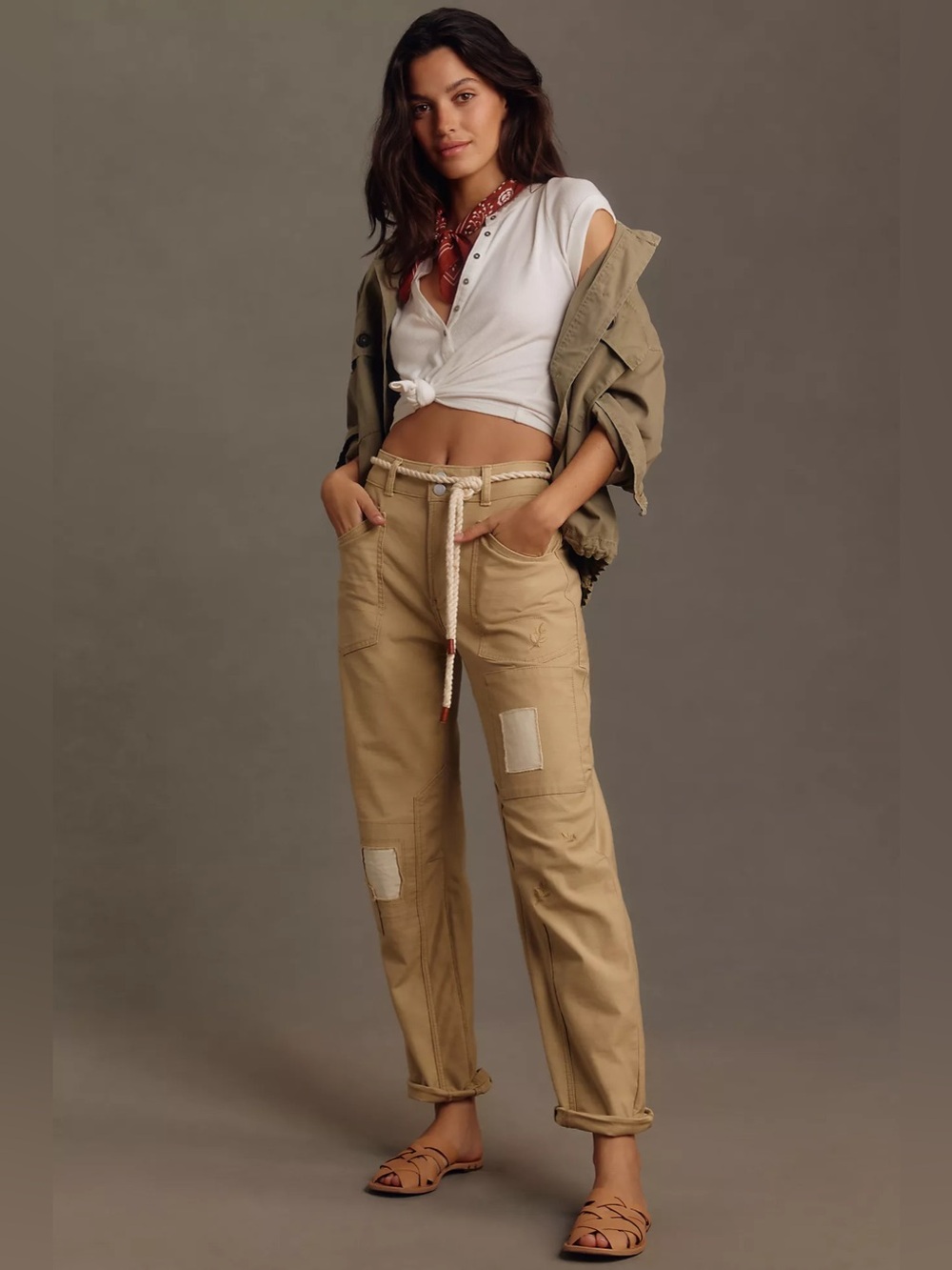 Anthropologie Pilcro Wanderer Wild Hearts Tapered Trousers Size 27